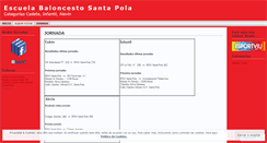 Desktop Screenshot of escuelabaloncestosantapola.wordpress.com