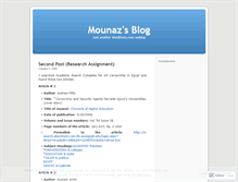 Tablet Screenshot of mounaz.wordpress.com