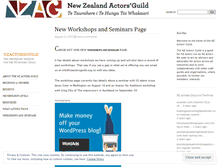 Tablet Screenshot of nzactorsguild.wordpress.com