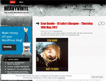 Tablet Screenshot of heavyvinyl.wordpress.com