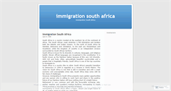 Desktop Screenshot of immigrationsouthafrica.wordpress.com