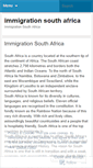 Mobile Screenshot of immigrationsouthafrica.wordpress.com