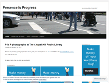 Tablet Screenshot of presenceisprogress.wordpress.com