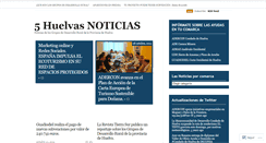 Desktop Screenshot of cincohuelvasnoticias.wordpress.com