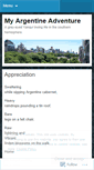 Mobile Screenshot of myargentineadventure.wordpress.com
