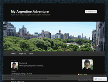 Tablet Screenshot of myargentineadventure.wordpress.com