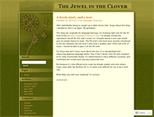 Tablet Screenshot of cloverjewel.wordpress.com