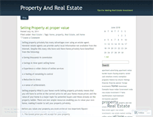 Tablet Screenshot of estatereality.wordpress.com