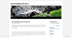 Desktop Screenshot of hackingedgecom.wordpress.com