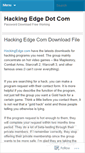 Mobile Screenshot of hackingedgecom.wordpress.com