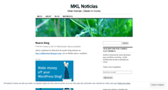 Desktop Screenshot of mklnoticias.wordpress.com