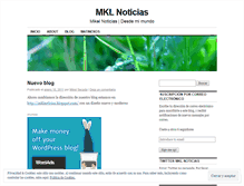 Tablet Screenshot of mklnoticias.wordpress.com