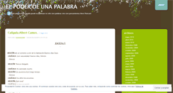 Desktop Screenshot of elpoderdeunapalabra.wordpress.com
