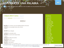 Tablet Screenshot of elpoderdeunapalabra.wordpress.com