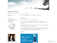 Tablet Screenshot of defythewind.wordpress.com