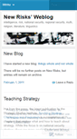 Mobile Screenshot of newrisks.wordpress.com