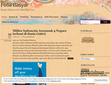Tablet Screenshot of fosilbasyar.wordpress.com