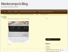 Tablet Screenshot of mantecompu.wordpress.com
