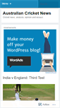 Mobile Screenshot of cricketaustralia.wordpress.com