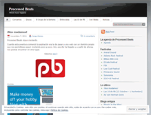 Tablet Screenshot of processedbeats.wordpress.com