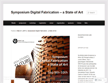 Tablet Screenshot of digitalfabricationiscte.wordpress.com