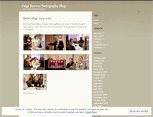 Tablet Screenshot of paigebrown.wordpress.com
