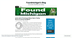 Desktop Screenshot of foundmichigan.wordpress.com