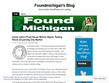 Tablet Screenshot of foundmichigan.wordpress.com