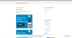 Desktop Screenshot of morselsfromgod.wordpress.com