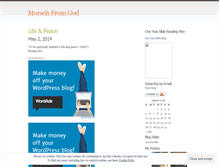Tablet Screenshot of morselsfromgod.wordpress.com