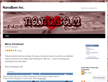 Tablet Screenshot of nanabam.wordpress.com