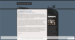 Desktop Screenshot of homemadewine.wordpress.com
