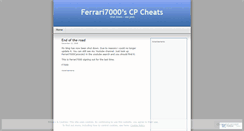 Desktop Screenshot of ferrari7000.wordpress.com