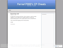 Tablet Screenshot of ferrari7000.wordpress.com