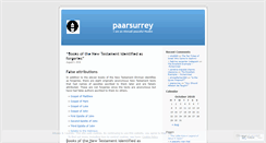 Desktop Screenshot of paarsurrey.wordpress.com