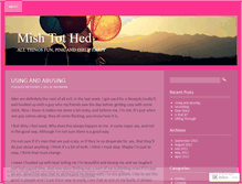 Tablet Screenshot of mishinpink.wordpress.com