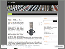 Tablet Screenshot of mtbase.wordpress.com