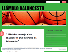Tablet Screenshot of llamaloxbaloncesto.wordpress.com