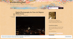 Desktop Screenshot of kristenklingbiel.wordpress.com