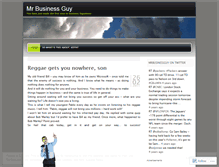 Tablet Screenshot of mrbusinessguy.wordpress.com