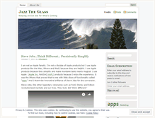 Tablet Screenshot of jazztheglass.wordpress.com