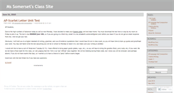 Desktop Screenshot of mssomerset.wordpress.com
