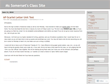 Tablet Screenshot of mssomerset.wordpress.com