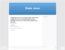 Tablet Screenshot of gladejones.wordpress.com