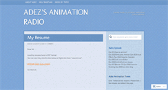 Desktop Screenshot of adez3d.wordpress.com