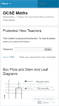Mobile Screenshot of gcse.wordpress.com