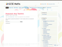 Tablet Screenshot of gcse.wordpress.com