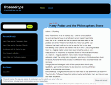 Tablet Screenshot of frozendrops.wordpress.com