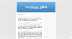 Desktop Screenshot of hankthetank.wordpress.com