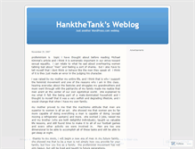 Tablet Screenshot of hankthetank.wordpress.com